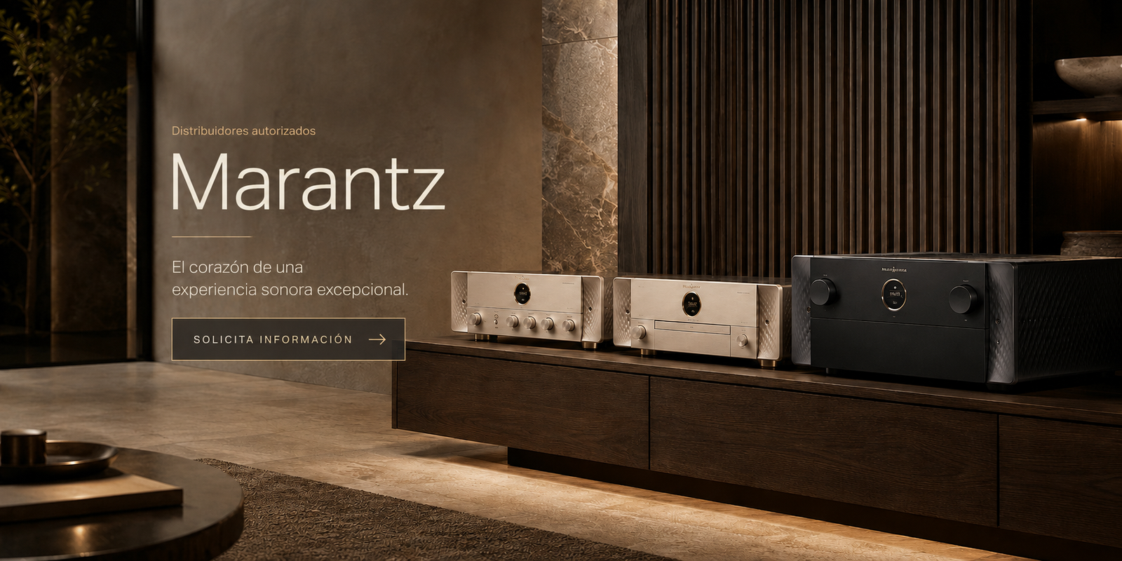 Electrónica Marantz de alta fidelidad distribuida por AV Componentes