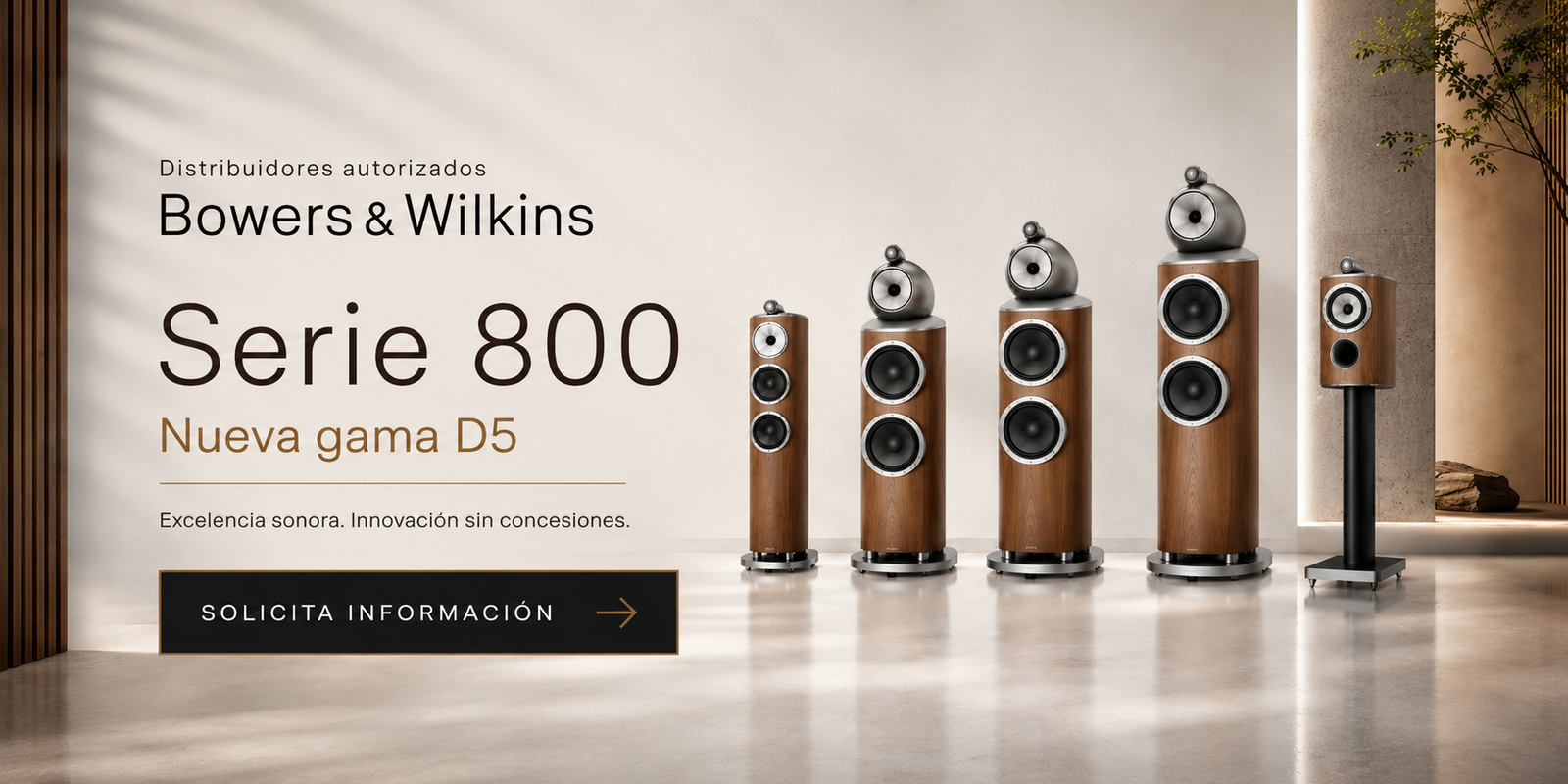 Altavoces Bowers & Wilkins de alta fidelidad distribuidos por AV Componentes